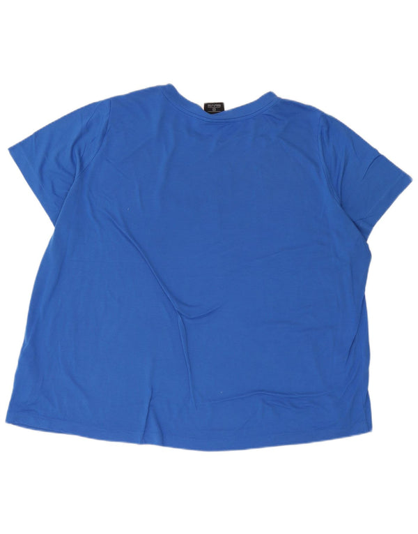 Camiseta Nike Feminina Graphic Top UK 22 3XL Azul Poliéster