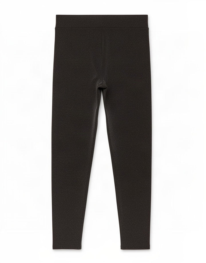 Leggings femininas Marks & Spencer Reino Unido 14 poliamida manchada preta média