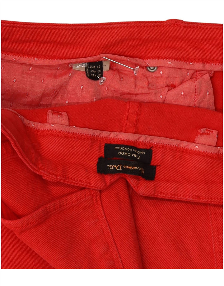 Calça Jeans Feminina Massimo Dutti Slim Fit EU 42 Grande W32 L28 Vermelho