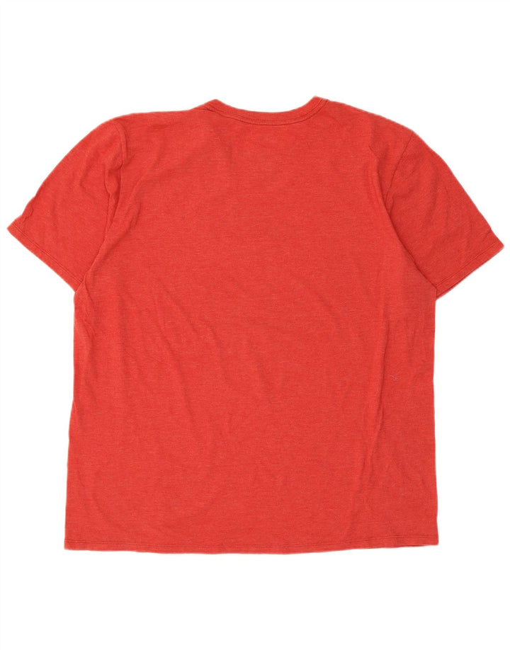 Camiseta masculina Hurley com estampa gráfica grande poliéster vermelho
