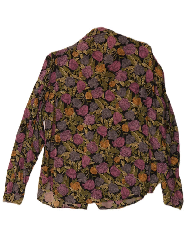 Coleção Blusa Camisa Feminina UK 18 XL Multicolor Floral