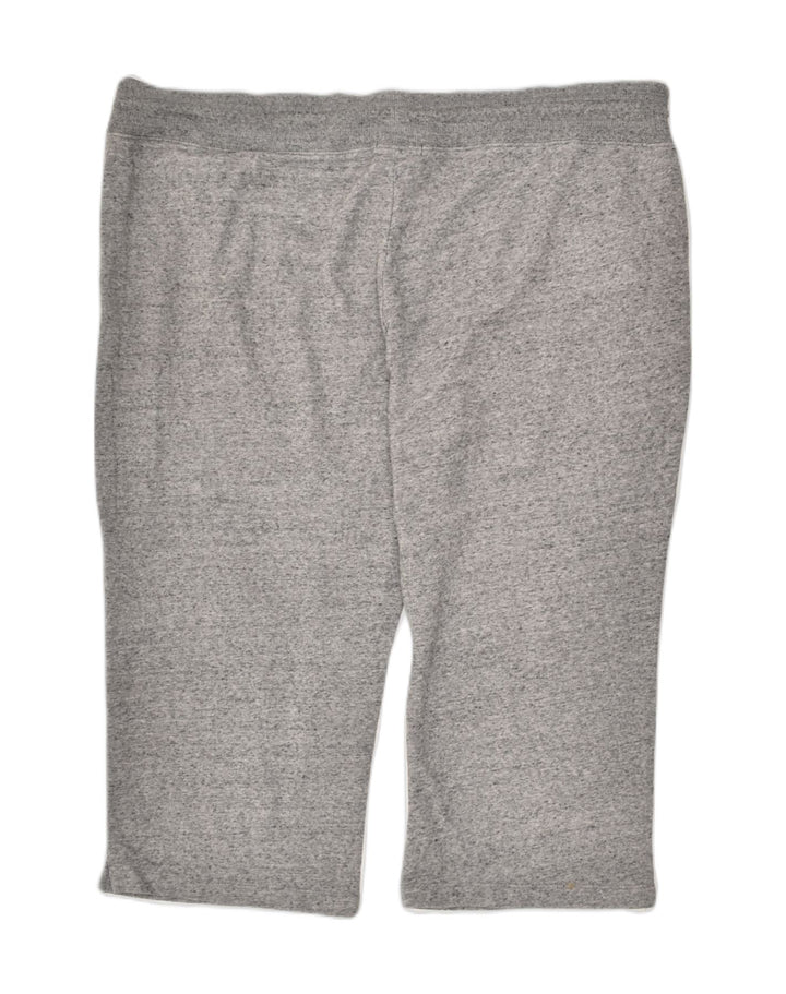 EDDIE BAUER Womens Capri Tracksuit Trousers UK 20 2XL Grey Cotton | Vintage Eddie Bauer | Thrift | Second-Hand Eddie Bauer | Used Clothing | Messina Hembry 