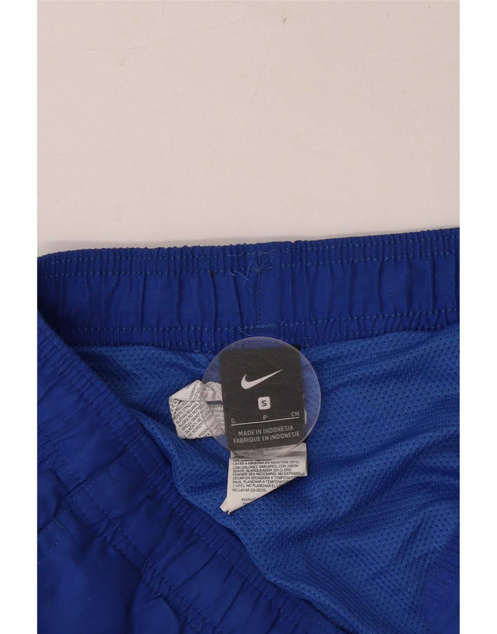 Shorts esportivos Nike masculinos gráficos regulares pequenos azuis poliéster esportivos