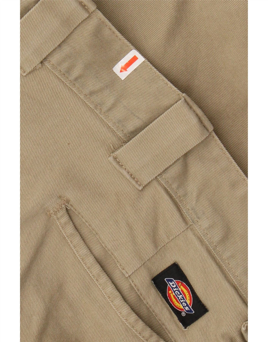 DICKIES Mens Slim Skinny Chino Calças W38 L34 Algodão Bege