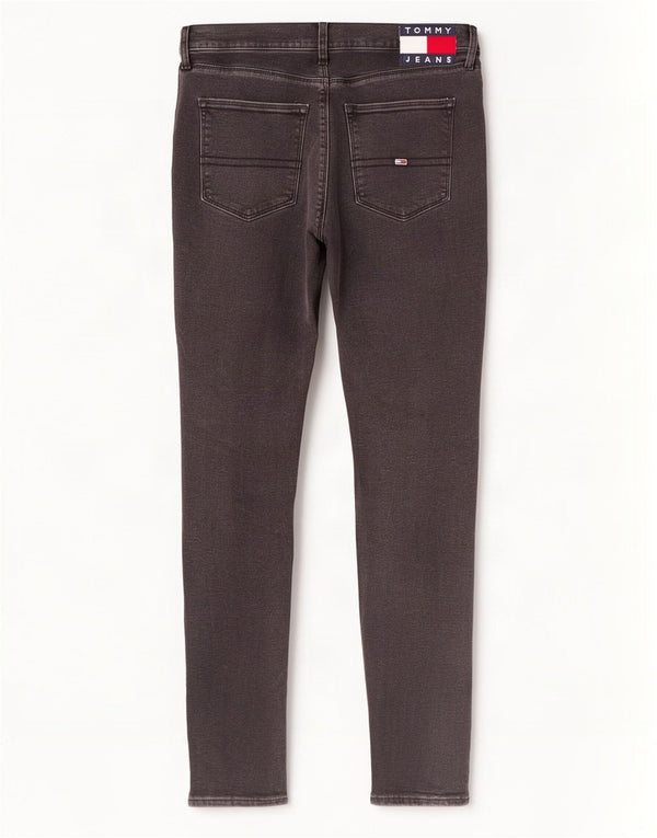 Tommy Hilfiger feminino Sylvia High Rise Super Skinny Jeans W31 L30 Preto
