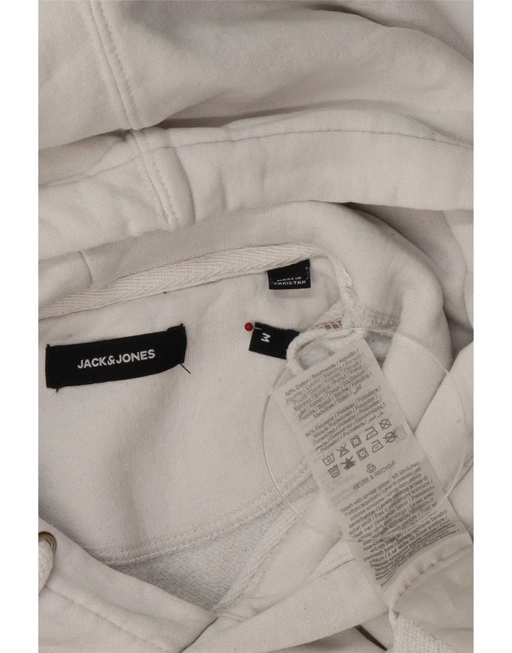 Jack & Jones Mens Hoodie Jumper Médio Algodão Branco