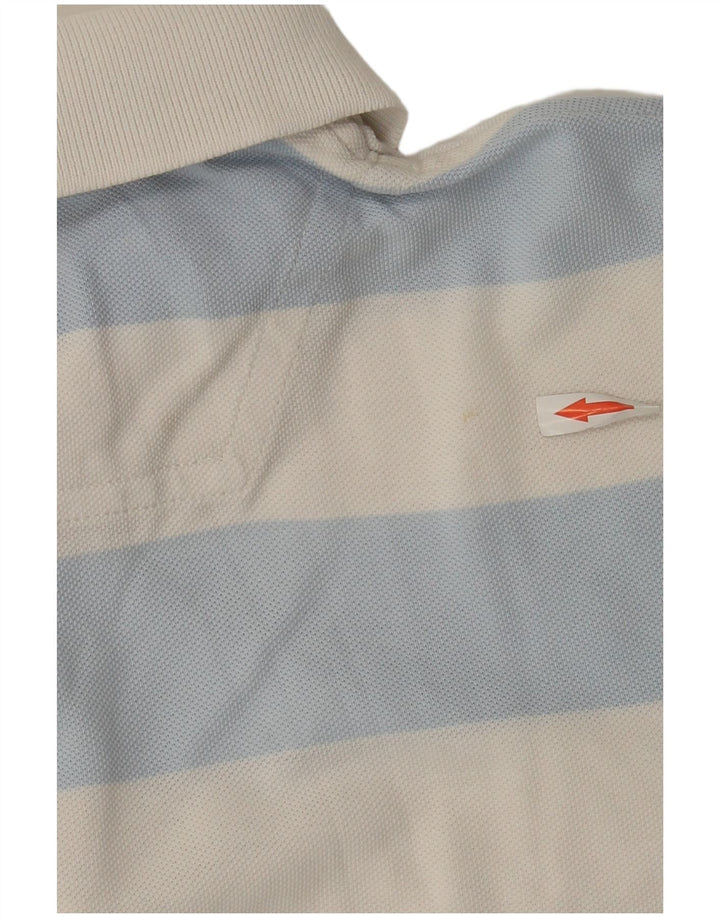 Camisa polo masculina Timberland Regular Fit grande algodão listrado azul