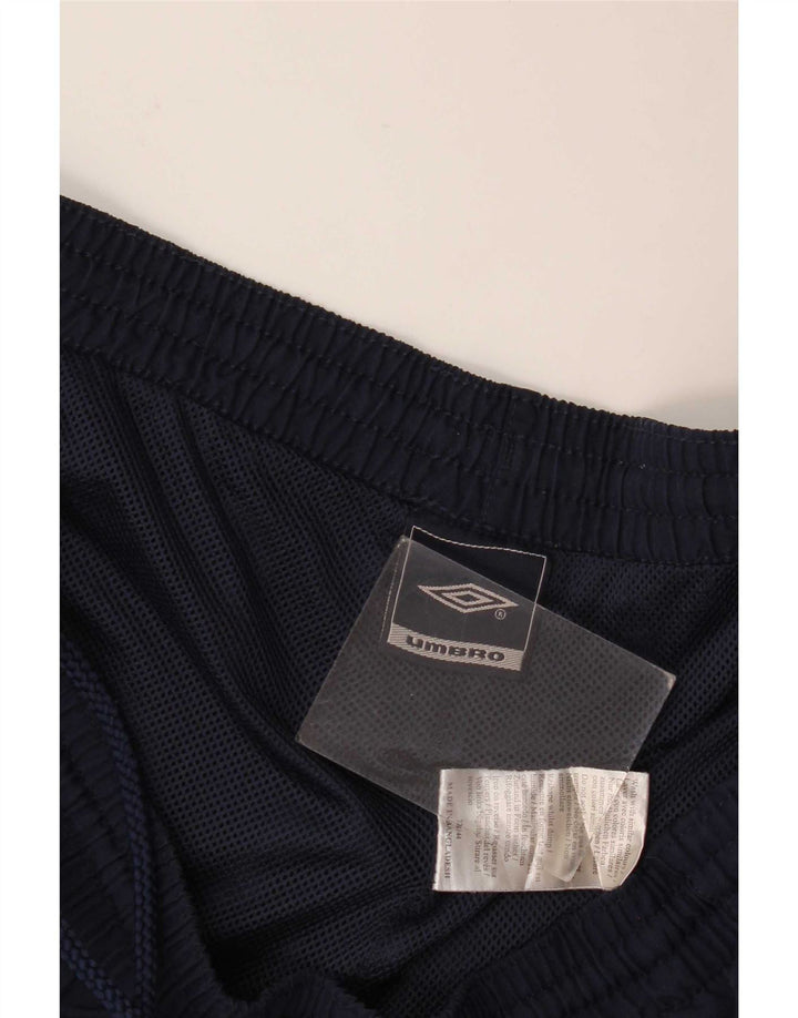 Bermuda esportiva feminina Umbro com estampa gráfica UK 16 grande azul marinho poliéster