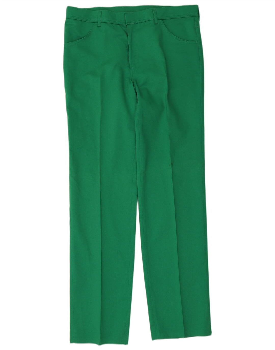Calça feminina reta casual Farah W36 L34 poliéster verde