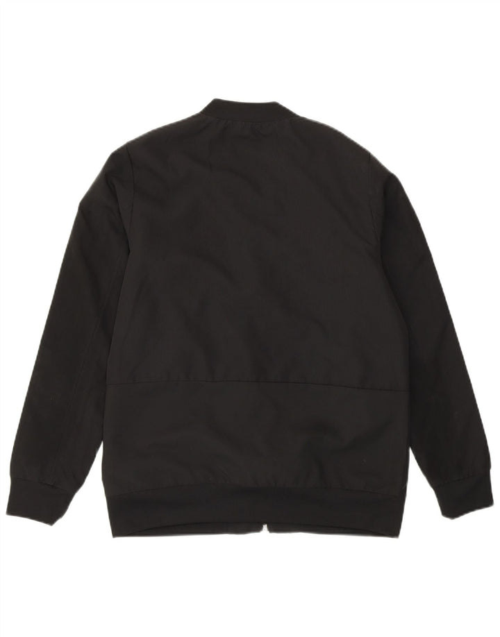 Casaco de treino Adidas Boys 11-12 anos preto poliéster