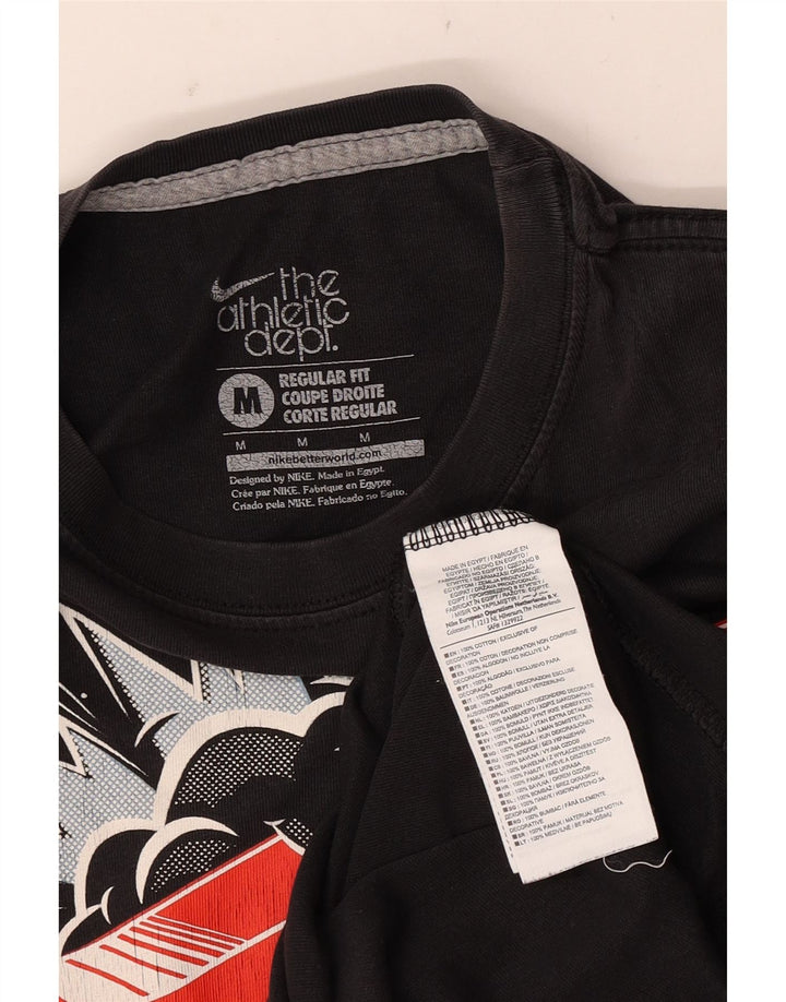 Camiseta Nike Masculina Regular Fit Graphic Top Médio Algodão Preto