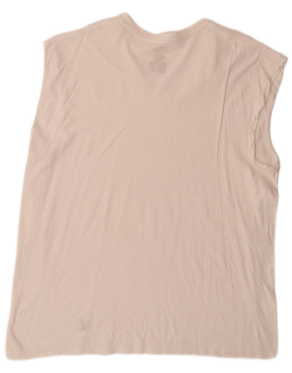 Polo Ralph Lauren Mens Colete Top XL Algodão Branco