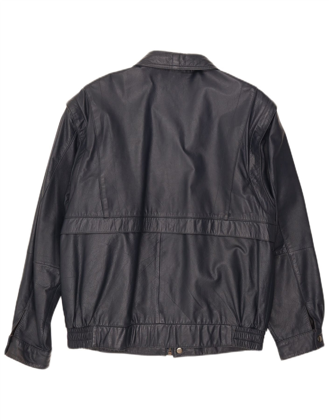 Jaqueta feminina de couro militar ANGELO LITRICO IT 50 XL couro azul marinho