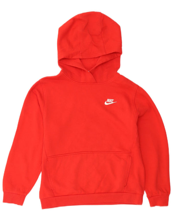 Jumper com capuz Nike Boys 13-14 anos XL vermelho algodão
