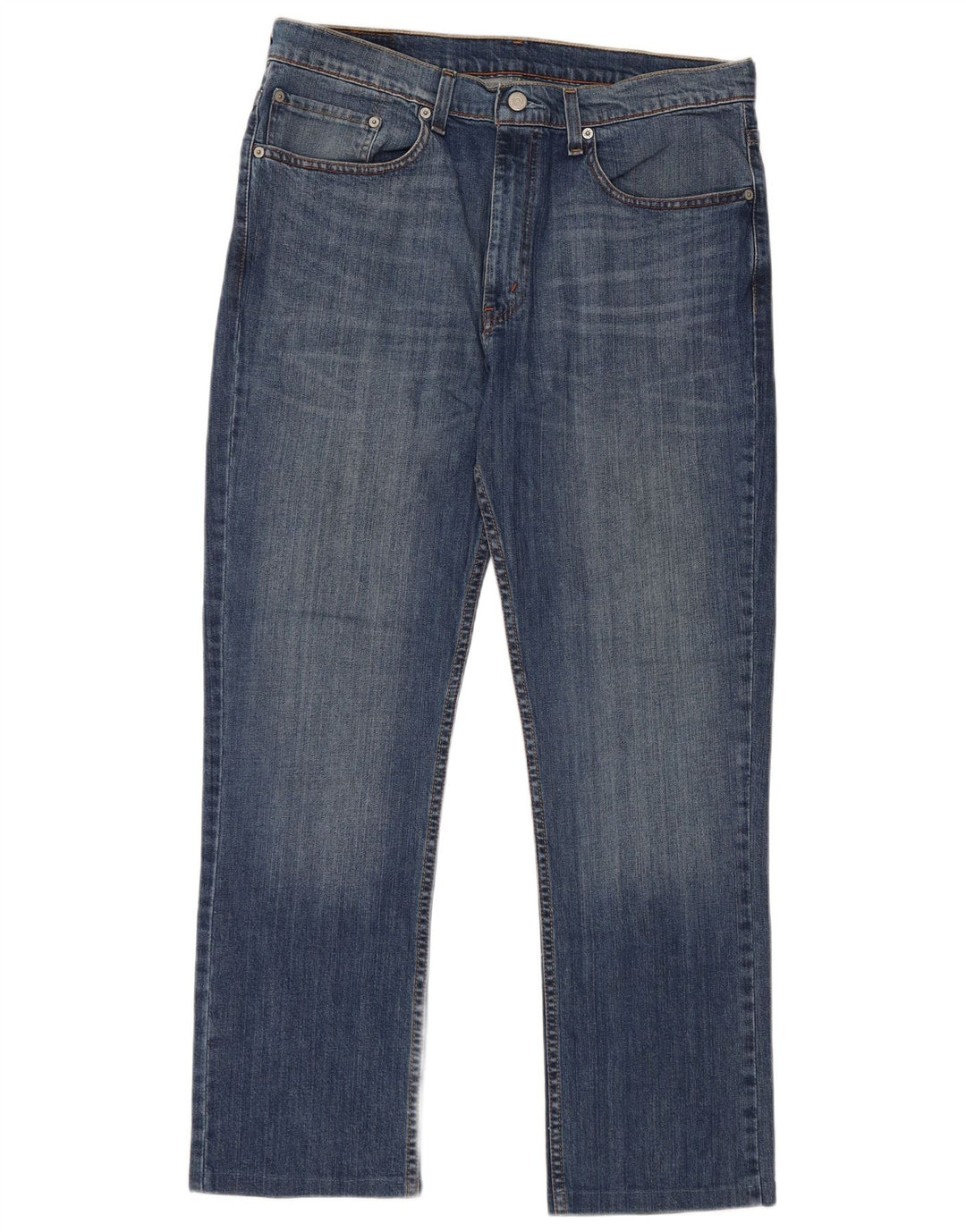 Jeans retos masculinos Levi's W36 L29 algodão azul
