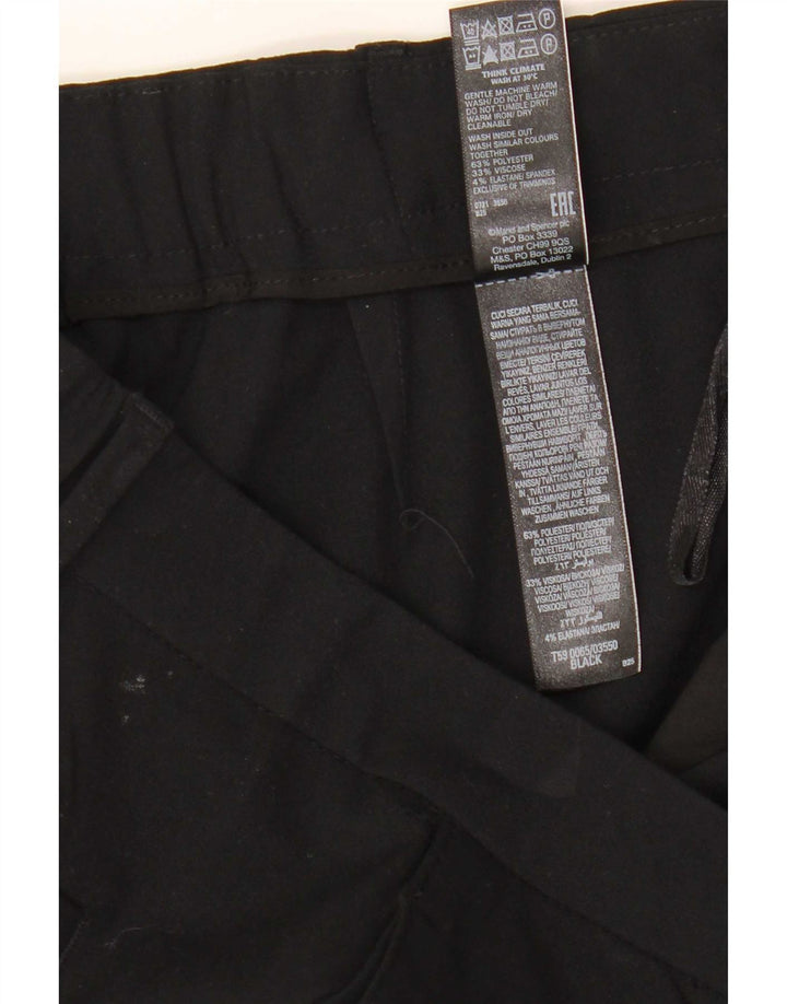 Calça Chino Feminina Marks & Spencer Slim UK 12 Médio W31 L26 Preta