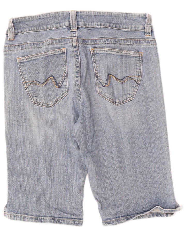 Shorts jeans feminino LEE EUA 11/12 grande W32 algodão azul