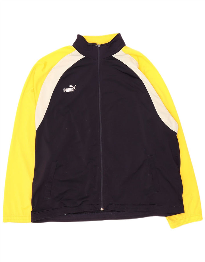 Puma Mens Tracksuit Top Jacket 2XL Azul marinho Colourblock Poliéster