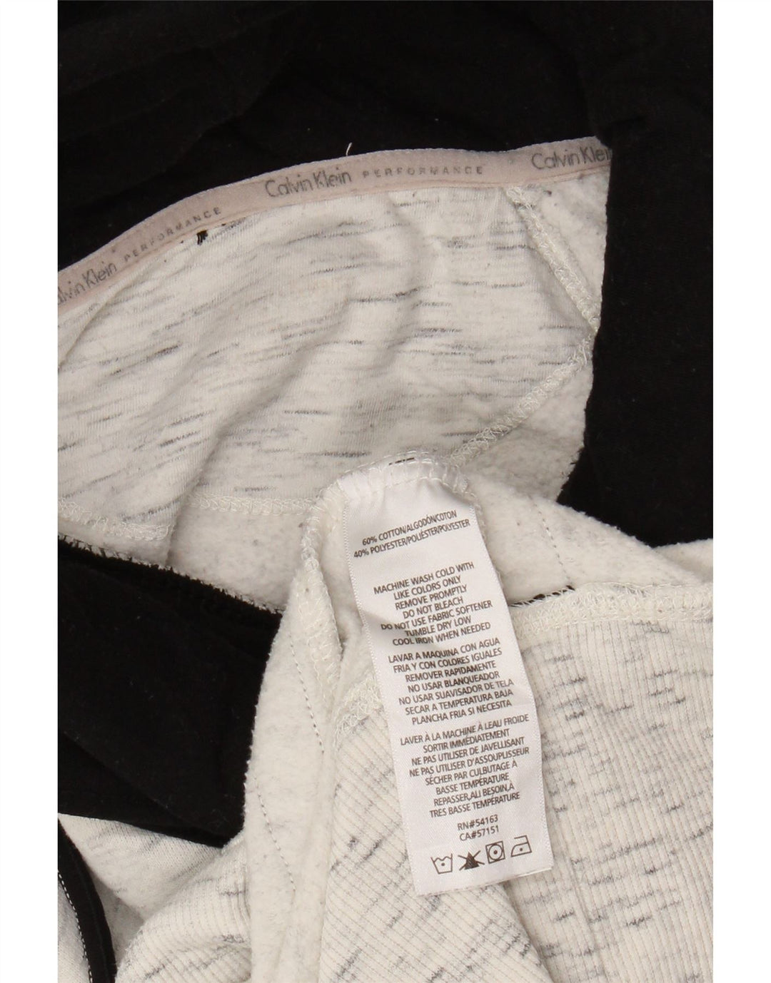 CALVIN KLEIN Suéter oversized feminino UK 18 XL cinza manchado