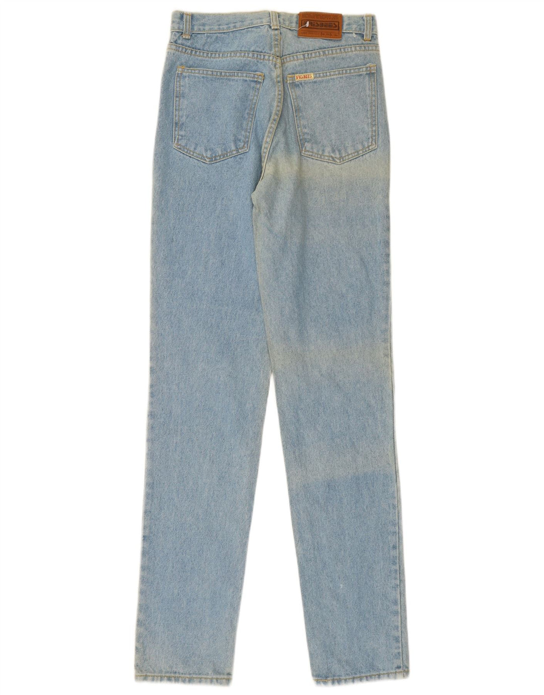 Jeans retos femininos VINTAGE W30 L34 algodão azul