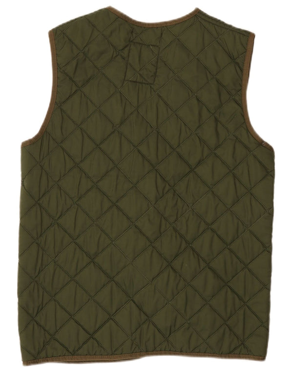 Colete acolchoado oversized feminino vintage US 1 XS cáqui
