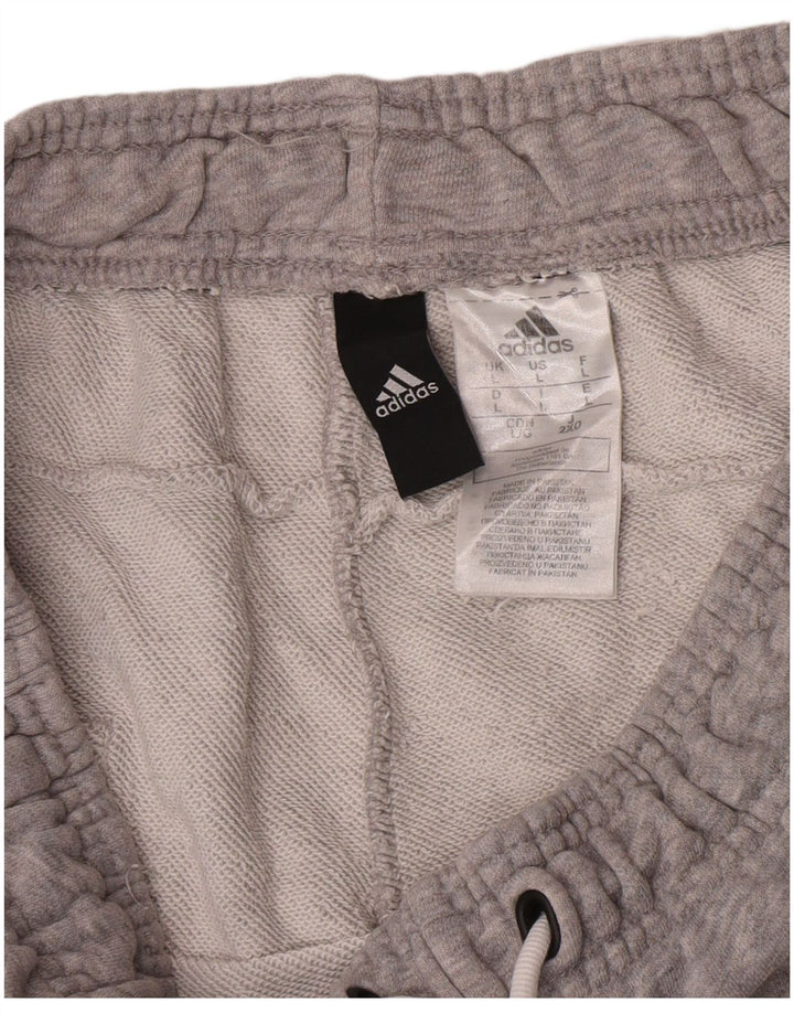 Shorts esportivos gráficos masculinos Adidas grande algodão cinza