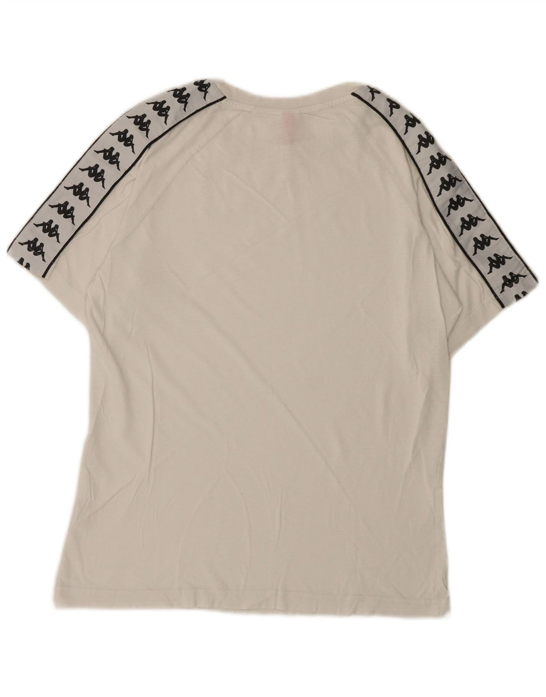 Camiseta gráfica masculina Kappa Top pequeno branco