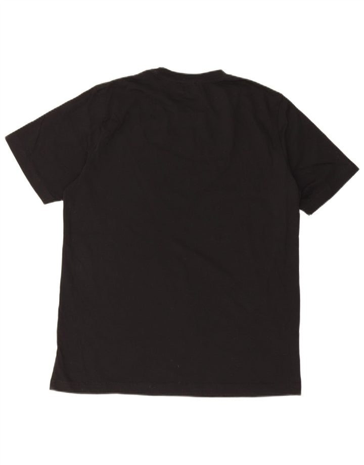 Diesel Camiseta masculina gráfica Top grande de algodão preto