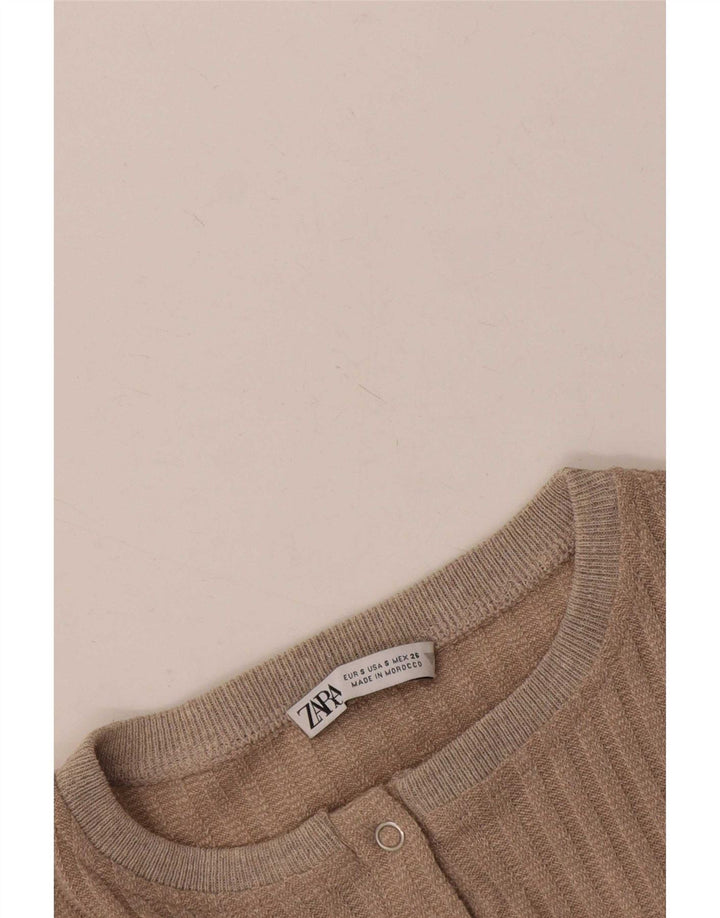Macacão feminino Zara UK 10 pequeno bege