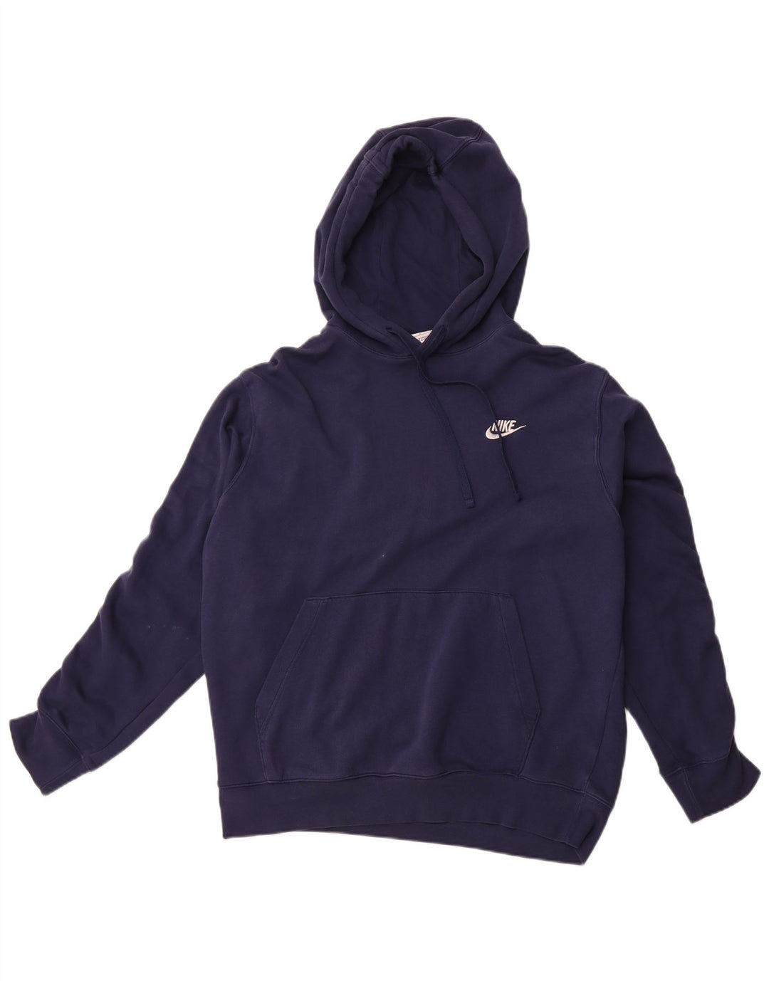 Suéter Nike masculino com capuz gráfico grande algodão azul marinho