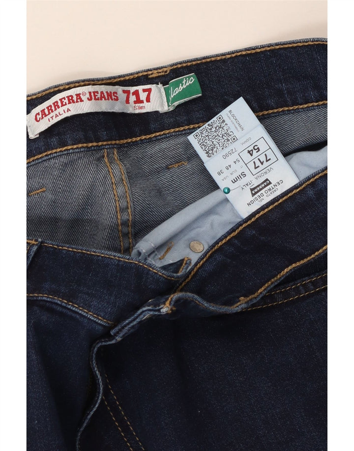 CARRERA Masculino 717 Slim Jeans W38 L29 Azul Marinho Algodão