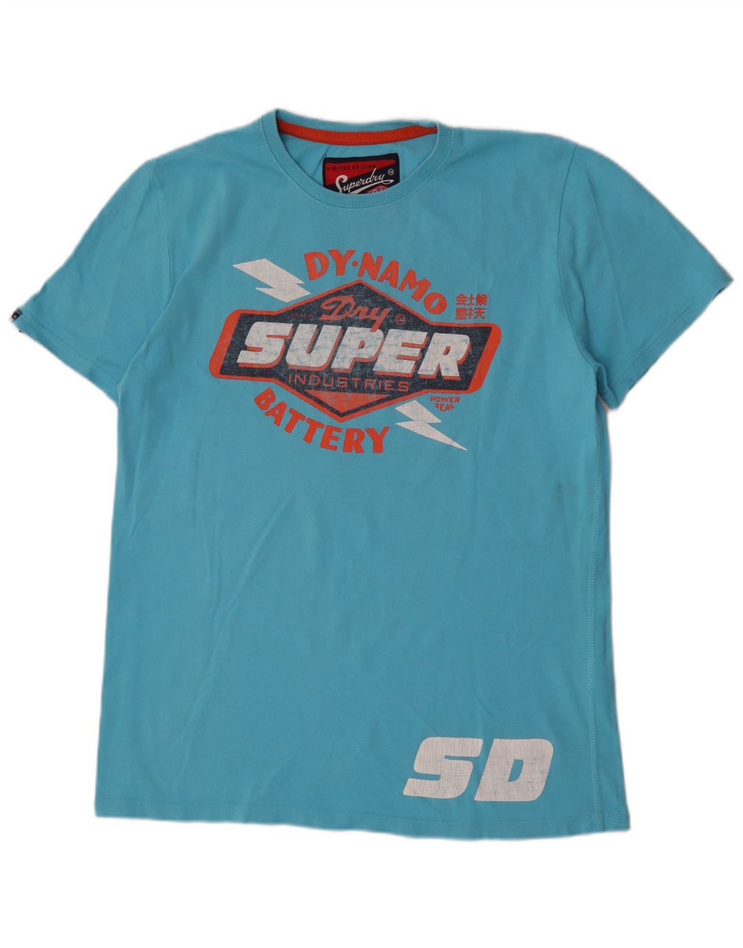 Camiseta masculina Superdry Regular Graphic Top XL algodão azul