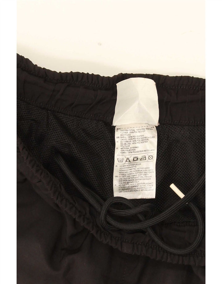 Adidas masculino climalite calças de treino joggers grande poliéster preto