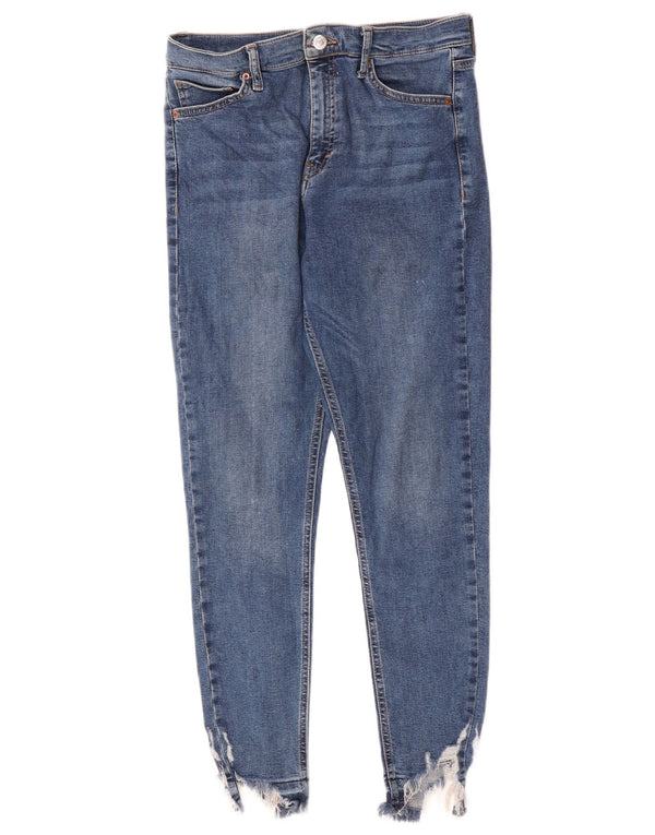 Topshop feminino Jamie Skinny Jeans W30 L27 algodão azul