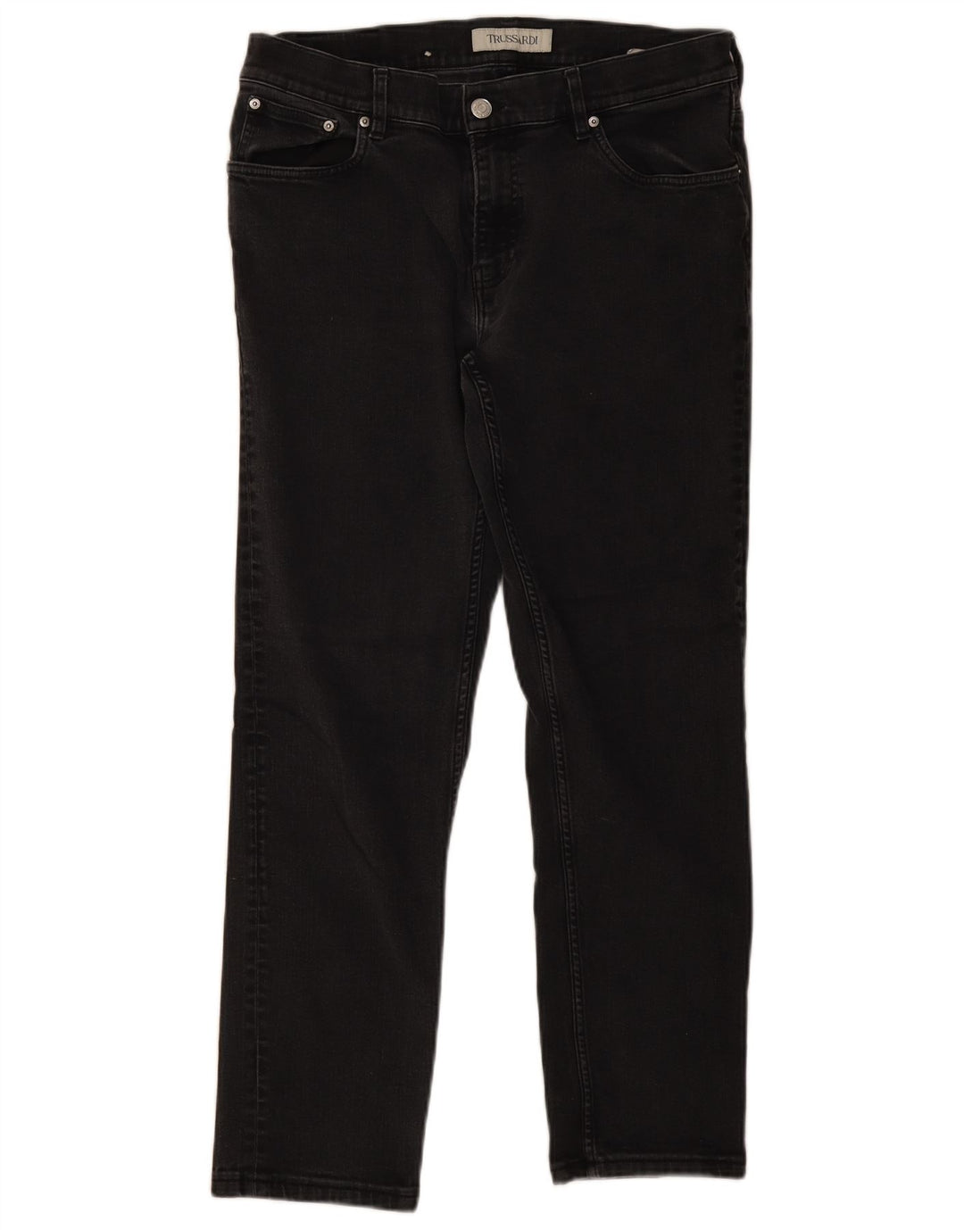 Trussardi Mens Slim Jeans W34 L28 Algodão Cinza