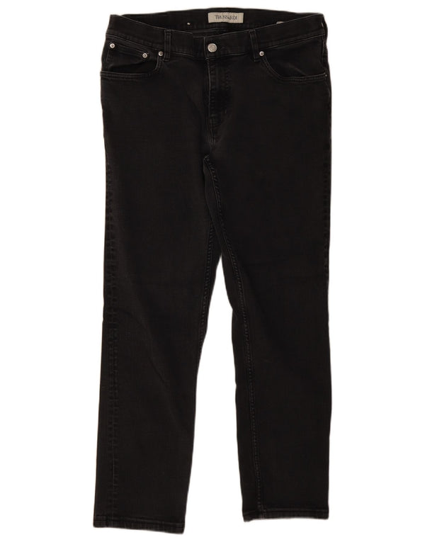 Trussardi Mens Slim Jeans W34 L28 Algodão Cinza