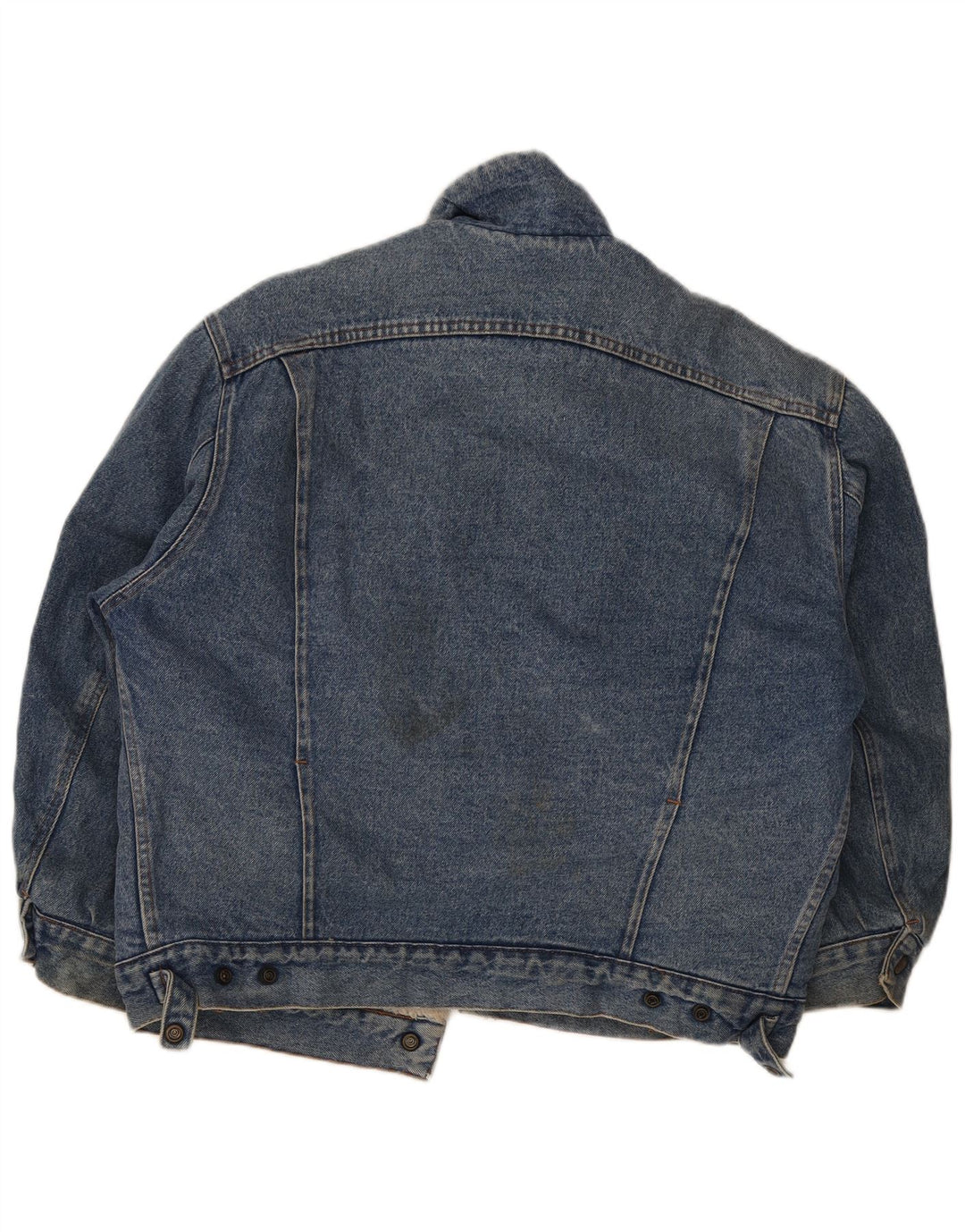Jaqueta jeans masculina Rifle Sherpa UK 38 algodão azul médio