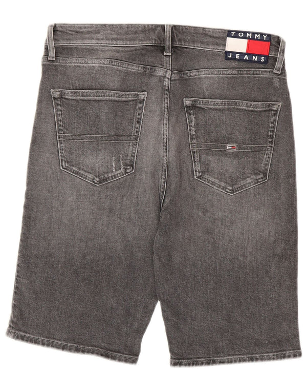 Shorts jeans masculino Tommy Hilfiger W32 algodão cinza médio