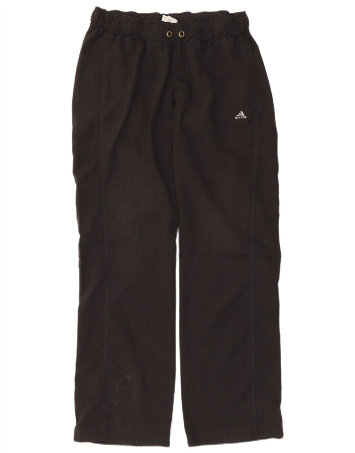 Calça corta-vento feminina Adidas UK 14 poliéster preto médio