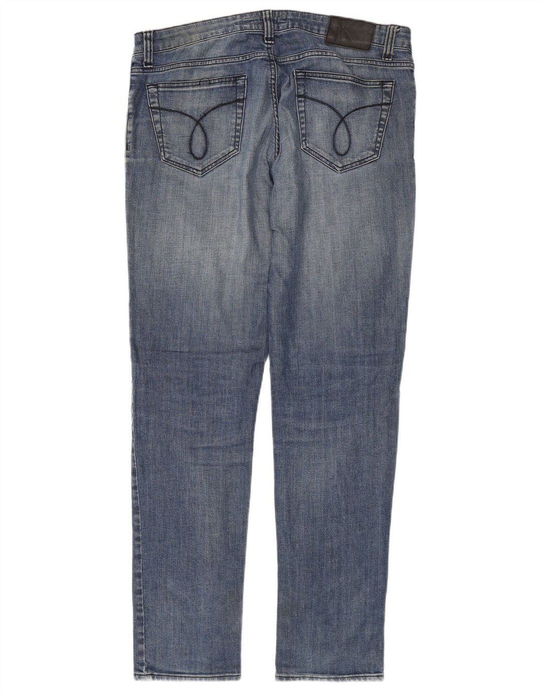 Calvin Klein Masculino Slim Jeans W34 L34 Azul Algodão