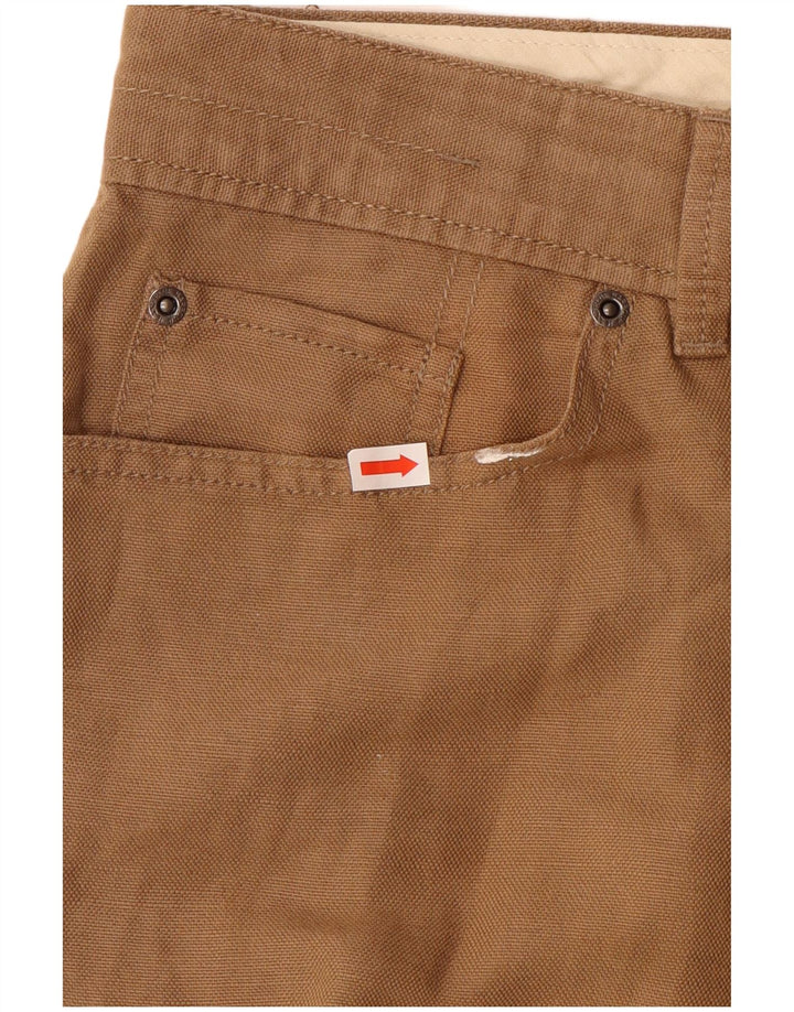 Calça casual reta masculina MARKS & SPENCER Blue Harbor W36 L31 marrom