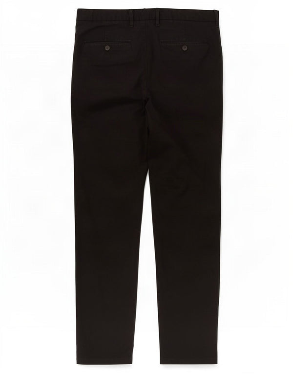 Calça Chino Masculina Marks & Spencer Regular Fit W32 L31 Algodão Preto