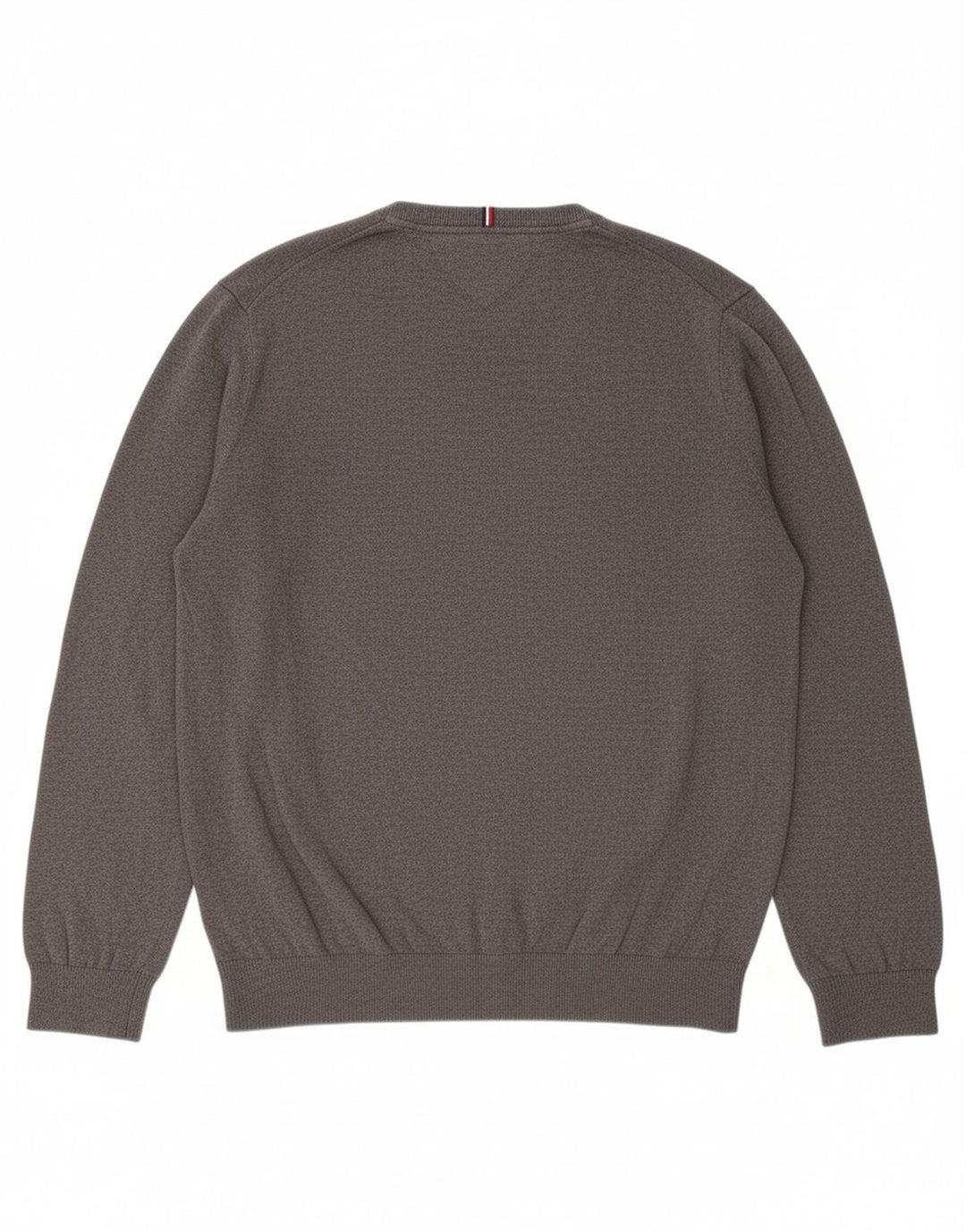 TOMMY HILFIGER Suéter masculino com gola redonda XL algodão cinza