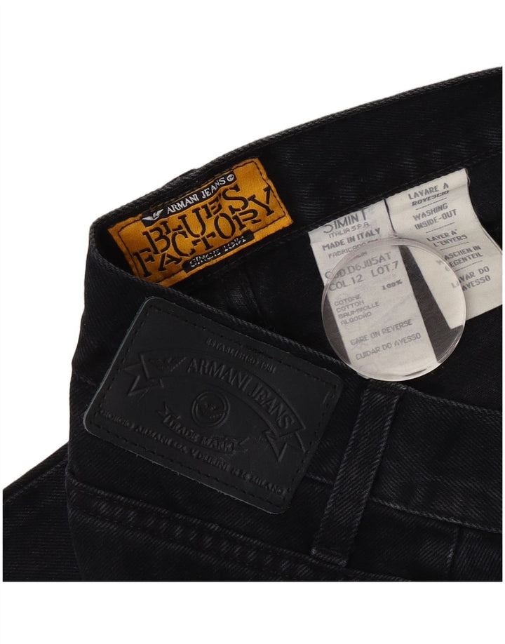 Calça jeans feminina Armani W30 L28 algodão preto