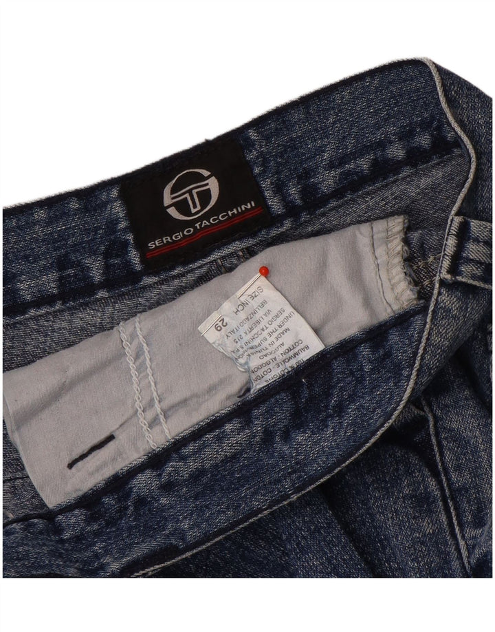Sergio Tacchini Calça Jeans Feminina Bootcut W29 L35 Azul Algodão