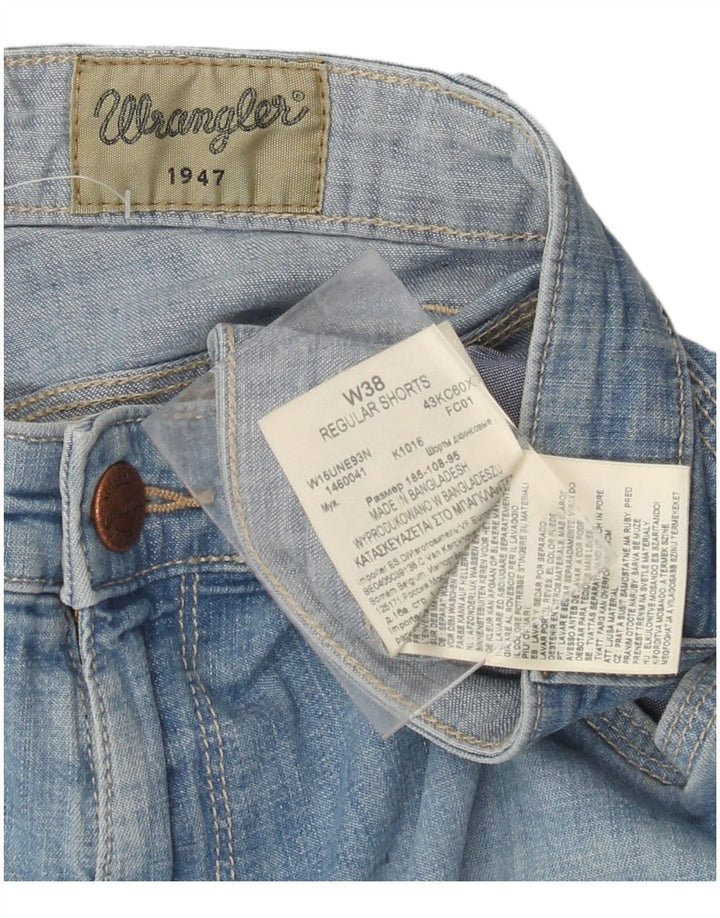 Shorts jeans masculino de ajuste regular WRANGLER W38 XL azul algodão