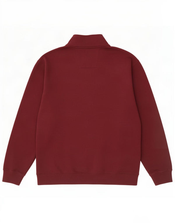Moletom masculino Nautica com zíper e gola 2XL algodão marrom