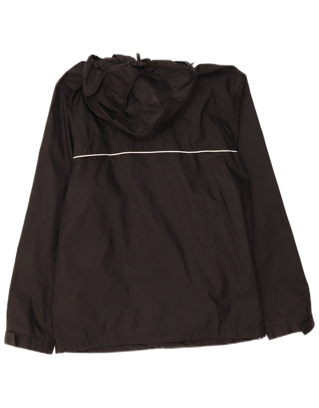 ADIDAS Mens Hooded Rain Jacket UK 36/38 Pequeno Preto Poliamida