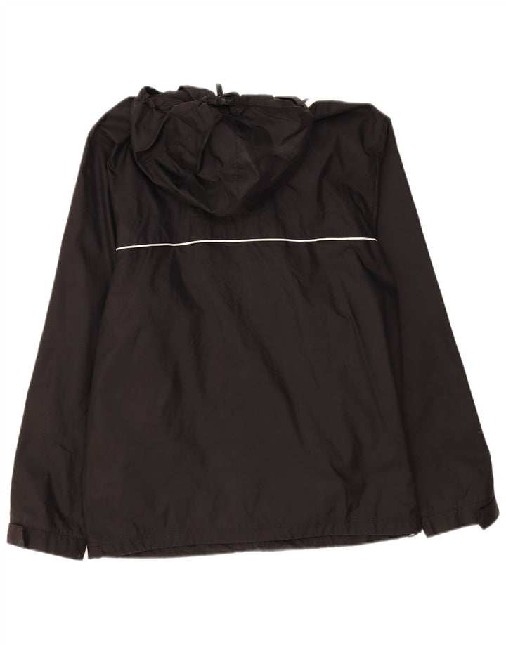 ADIDAS Mens Hooded Rain Jacket UK 36/38 Pequeno Preto Poliamida