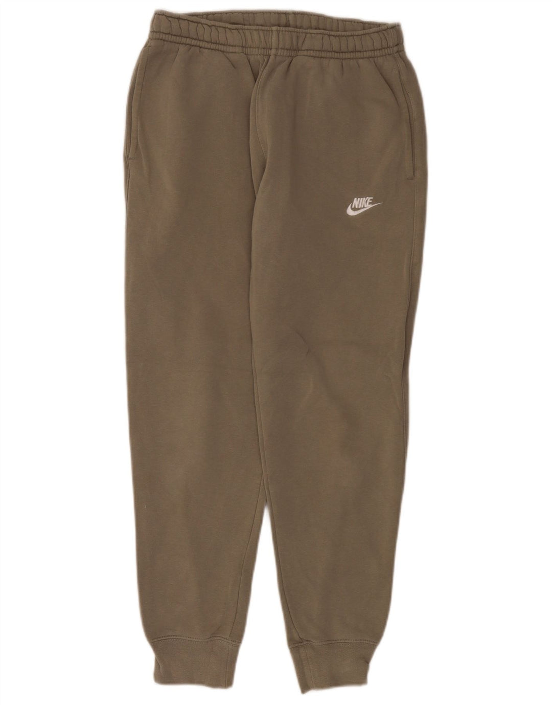 Calça de treino masculina Nike joggers pequeno algodão cáqui